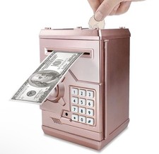 Electronic Piggy Bank Code Lock for Kids Baby Toy, Mini ATM Safe Coin Cash Ba...