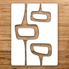Shapes Modern Large Reusable Wall Stencil For Painting DIY Home Decor Template