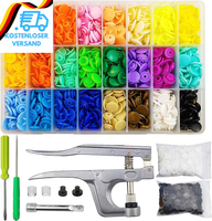 460 Sets DruckknöPfe Mit Zange, 24 Farben T5 Druckknopf Set Mit Zange, DruckknöP