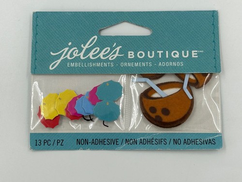Jolee's Boutique Embellishments Lot of 13 Umbrellas Coconut Drinks Non-Adhesive