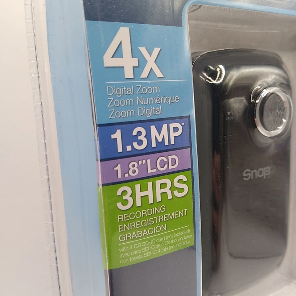 Coby Snapp CAM3005 Digital Camcorder 4x Digital Zoom 1.3MP Brand New In Package  - Image 3 of 4