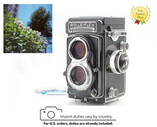 Rare appareil photo argentique reflex argentique Rolleiflex T gris noir...