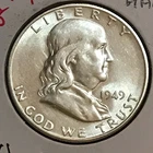 U.S. Franklin Half AU 1949-S