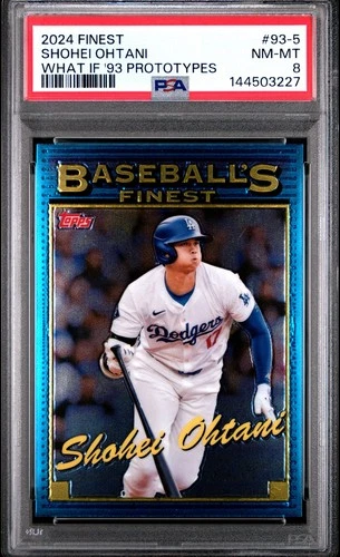 2024 TOPPS FINEST WHAT IF 1993 FINEST PROTOTYPES 93-5 SHOHEI OHTANI PSA 8 3227