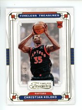 CHRISTIAN KOLOKO 2022 PANINI NATIONAL TREASURES GOLD ROOKIE /10 #360 RAPTORS