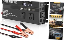 1200W Power Inverter, 12v to 110V AC Car Inverter with Fast Charging 2.4A USB