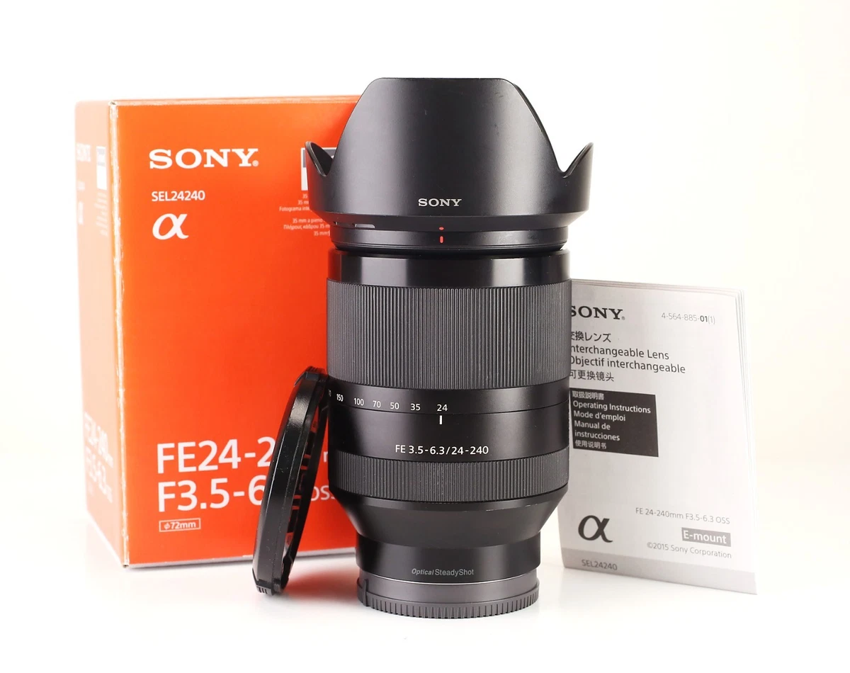 Lente zoom Sony FE 24-240 mm F3,5-6,3 OSS en caja restaurada + 12 meses de garantía