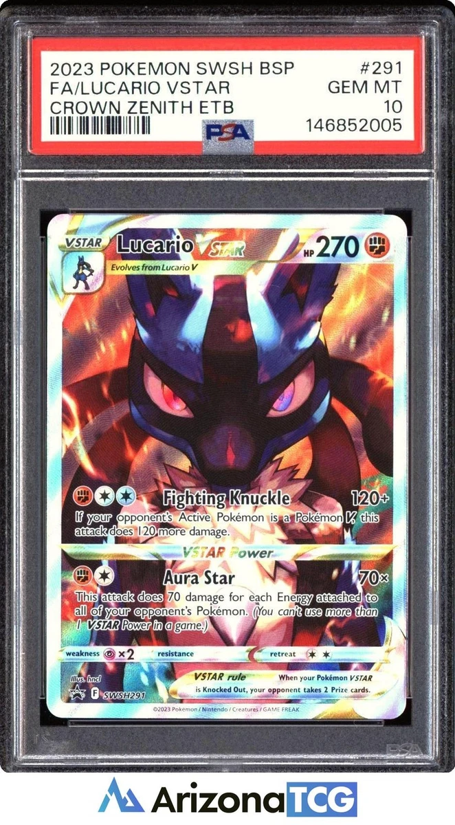 Lucario Pokémon TCG Professional Sports Authenticator (PSA