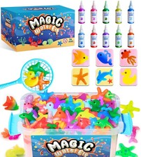 Magic Water Elf Toy Kit - Aqua Art Water Fairy Gel Kit for Kids - 10 Colors M...