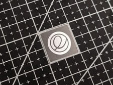 5 x Black  Silver Elementary OS Linux v2 Stickers For The Computer Case