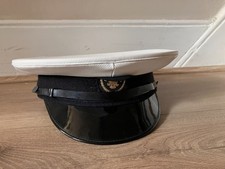 Royal Navy Sea Scout White officer Leaders Hat peak cap