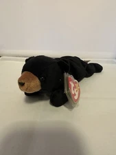 Ty Beanie Baby Blackie The Bear Plush Toy 1993