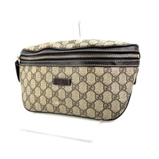 GUCCI Body Belt Bag Waist Bag GG Supreme PVC ...