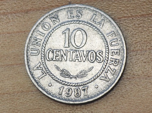 1987 Bolivia 10 Centavos - Afbeelding 1 van 2