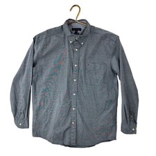 Tommy Hilfiger Men's Classic Fit Button Down Shirt XL Textured Chambray