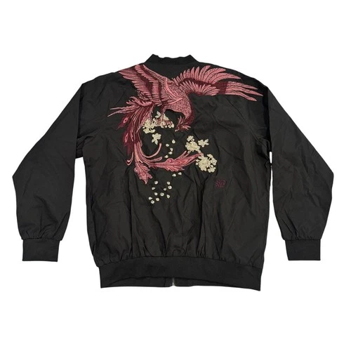 High Street Beast GXP1999 Men's XL Phoenix Bomber Jacket Black NWT video thumbnail