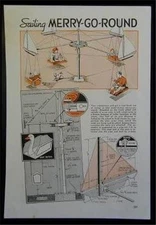 Merry Go Round Sail Powered 1941 How-To build PLANS