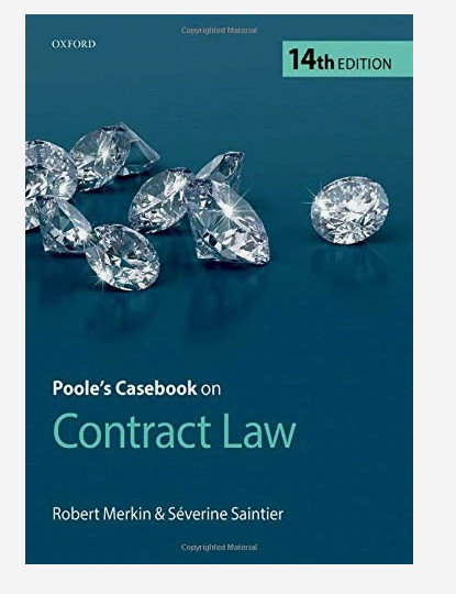 Poole's Casebook on Contract Law by Robert Merkin (Paperback, 2019)