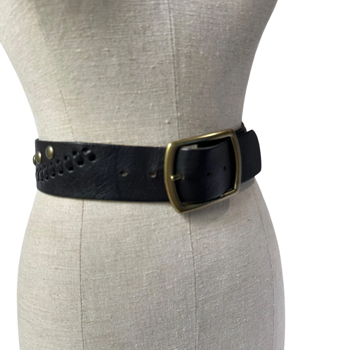 Linea Pelle Leather Black Belts for Women for sale | eBay display picture 1
