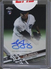 2017 Topps Chrome Rookie Auto Joe Jimenez #RA-JJ Auto s3g