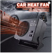 12V Portable Car Heater & Fan 2-in-1 150W/300W Defroster Cooling Heating