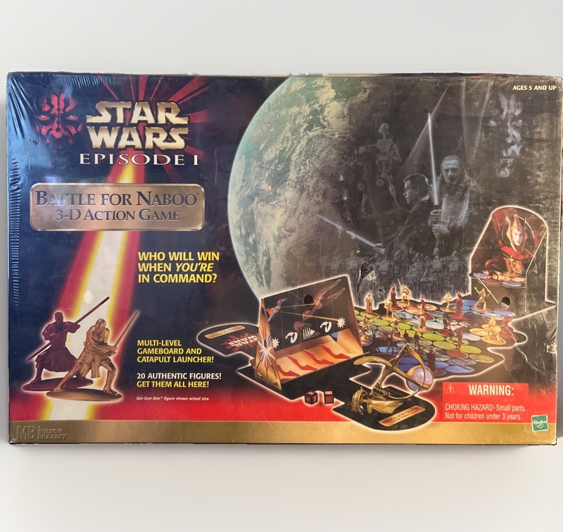 Star Wars Battle for Naboo 3D Action Game SEALED Milton Bradley Episode 1 1999