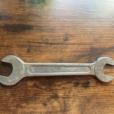 Vintage Alfa Romeo Wrench 18mm and 21mm Tool 60s-80s Rare Mechanic Repair 