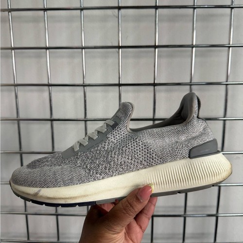 Peter Millar Hyperlight Apollo Gray Knit Slip-On Sneakers Mens Size 9.5