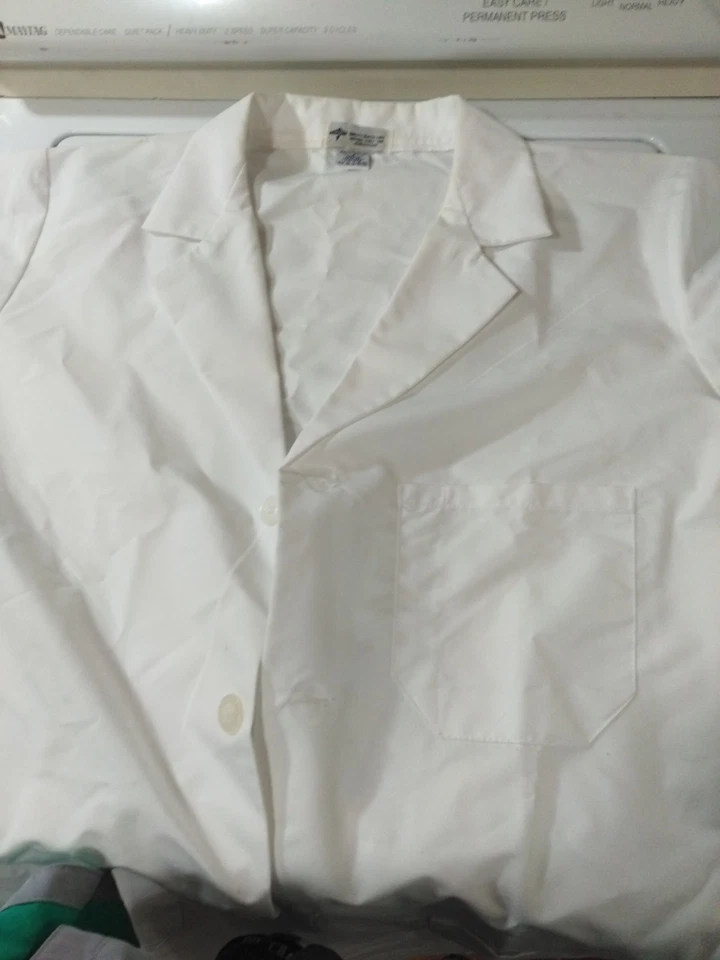 Nursing Lab Coat Medline Size Small White - Image 2 of 3