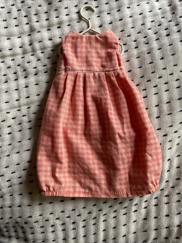 Maileg Bestfriend rosa kariertes Kleid (nicht mehr produziert RAR Sammlerstück)
