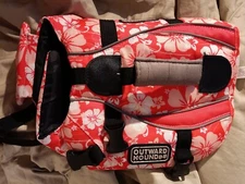 Outward Hound Dog Life Jacket Extra Small X-Sm Pink Floral With Tags
