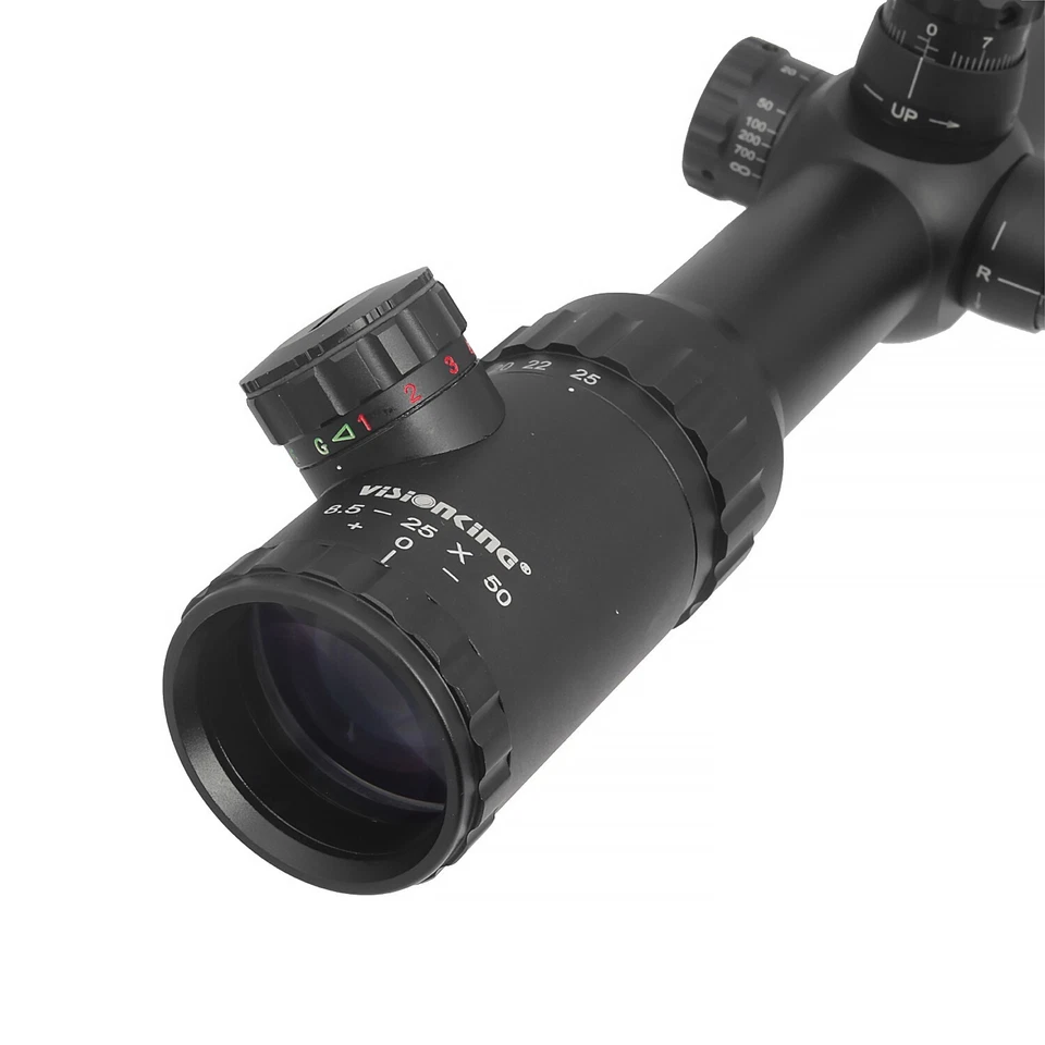 Mira para rifle táctico de caza Visionking 8,5-25x50 enfoque lateral punto mil alcance Foto 4 de 4