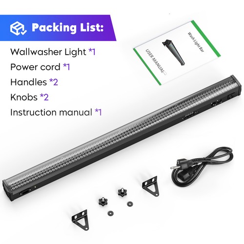 Wallwasher Strahler 120W 252 LED RGB Bühnenlicht Bar DMX Disco Party Halloween - Bild 14 von 20