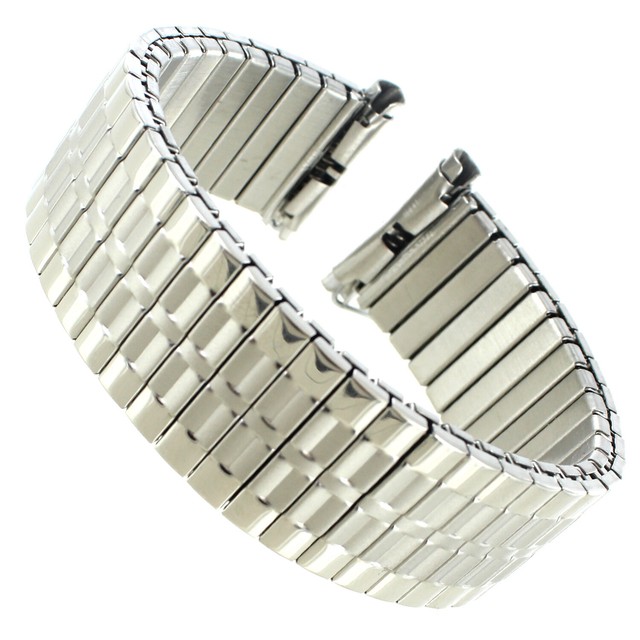 Hadley Roma Mb7466w 1821mm Stainless Curved Squeeze End Expansion Watch Band for sale online eBay