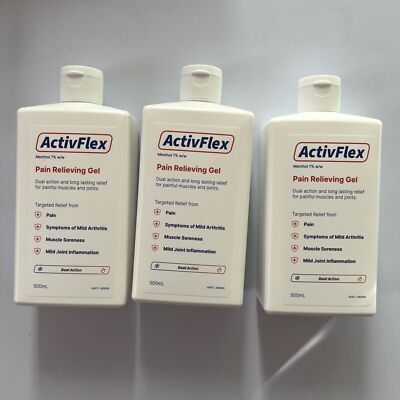 3 Pack - ActivFlex Pain Relieving Gel 500ml (Flexall 454 Alternative ...