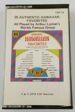 25 Authentic Hawaiian Favorites Cassette Tape 1978 TDP Arthur Lyman