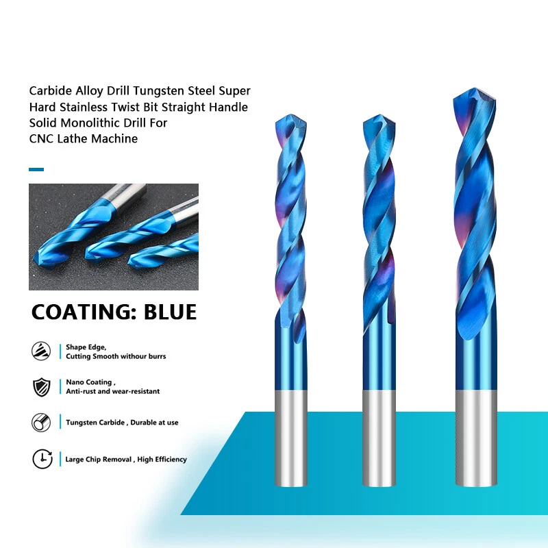 VHM Spiralbohrer 1,5mm 4mm 5mm Metallbohrer Vollhartmetall Bohrer Profibohrer - Bild 4 von 4