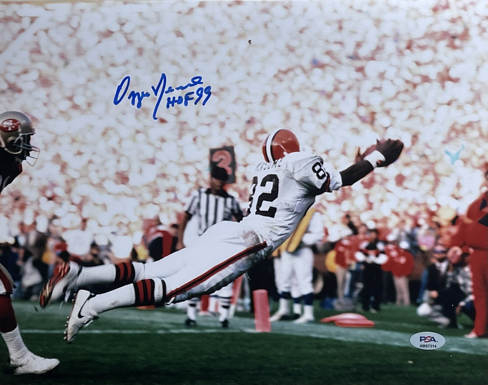 Ozzie Newsome Autographed Signed Cleveland Browns 11x14 Photo PSA/DNA 