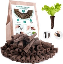 Grow Sponge Hydroponics Replacement Seed Starter Pods Plug Root Growth Kit