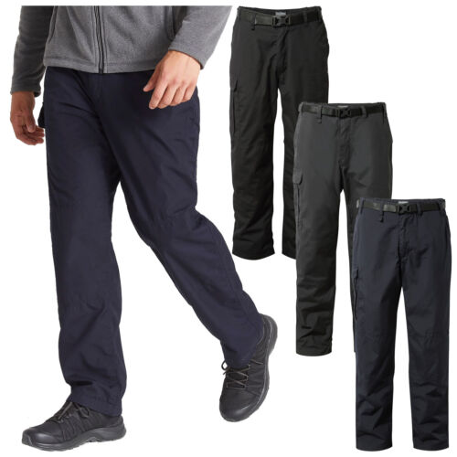 2024 Craghoppers Mens Kiwi Winter Lined Trousers Pile Termico Passeggio Trekking - Picture 1 of 6
