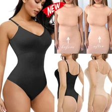 Women's Seamless Body Shaper Full Firm Tummy Control Slimming Bodysuit Shapewear