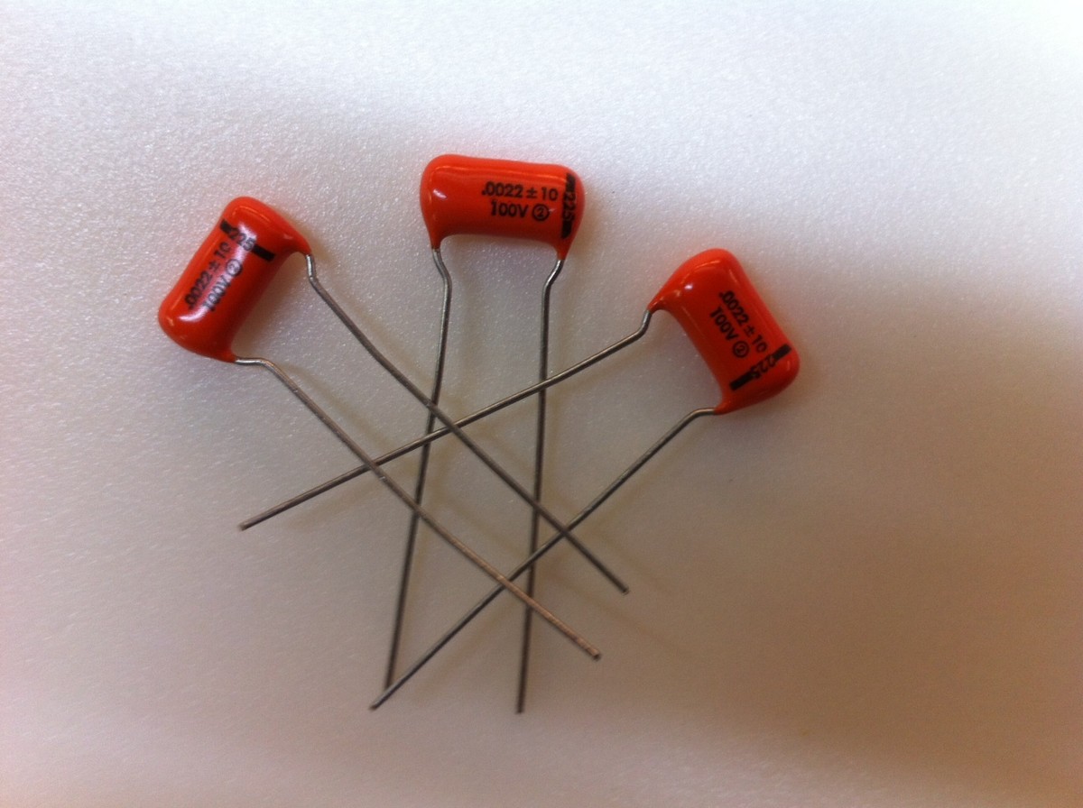 2PCS Sprague Orange Drop capacitor CDE 225P 224K 0.22UF 100V 2PCS Sprague Orange Drop capacitor CDE 225P 224K 0.22UF 100V