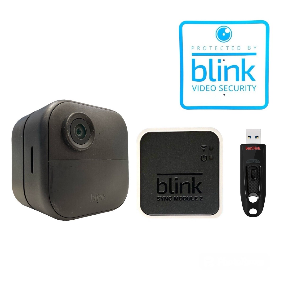 新品! Blink 屋外用カメラ SYNC MODULE 2 充電器付き Blink Outdoor 4 Wireless Security Camera, USB, Sync Module 2