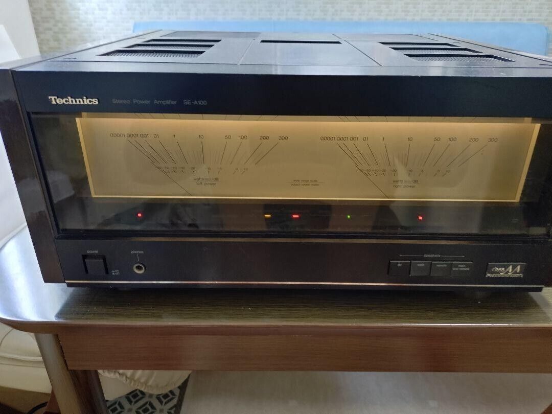 Technics SE-A100 Stereo Power Amplifier Technics Worked good Technics SE-A100 Stereo Power Amplifier Technics Worked good