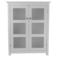 Elegant Home Fashions Connor 2 Door Floor Cabinet, White on sale Elegant Home Fashions Connor 2 Door Floor Cabinet, White on sale