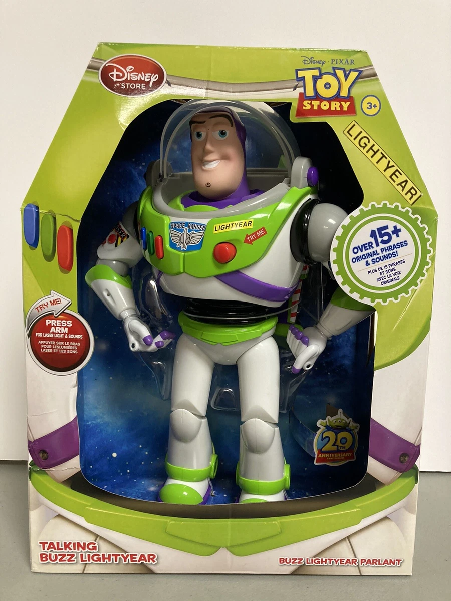 Disney Store Toy Story 20th Anniversary Buzz Lightyear Talking - NEW