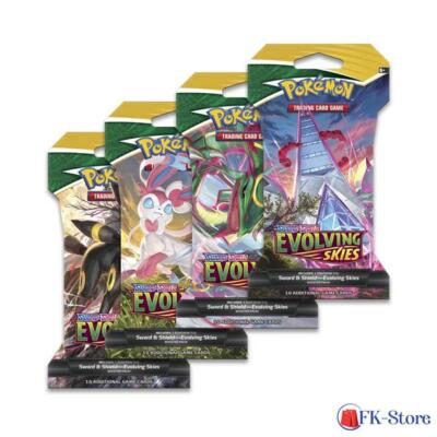 Pokemon Sword & Shield 7.0 - Evolving Skies - Sleeved Booster Pack (Englisch)