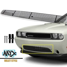 Fits 2011-2014 Dodge Challenger Billet Grille Black Lower Bumper Grill Cover