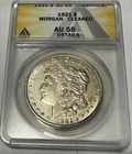 1921 ANACS AU 55 Silver Morgan Dollar, Certified AU 55 Morgan cleaned