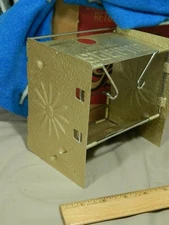 STERNO Brand ~ Canned Heat (7oz) Metal Cage Container Box ~ Retro Vtg USA Ltd ~